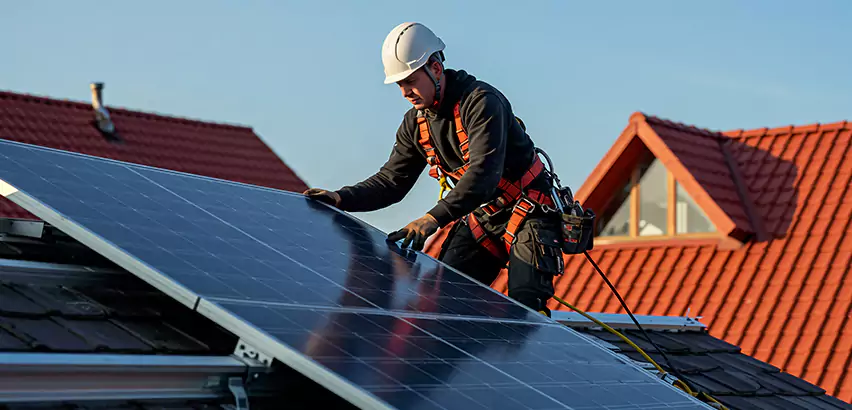 Solar Panels on Steel Roof Installation in Elmhurst