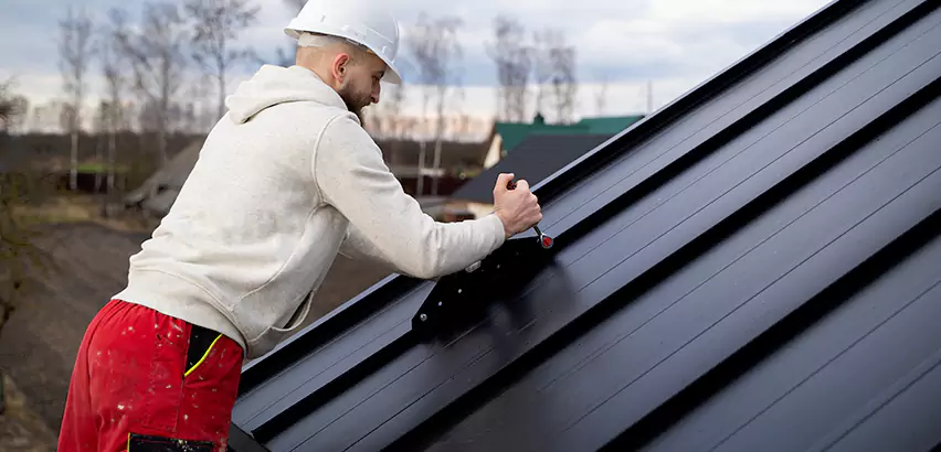 Tin Roof Ridge Cap Installation in Elmhurst